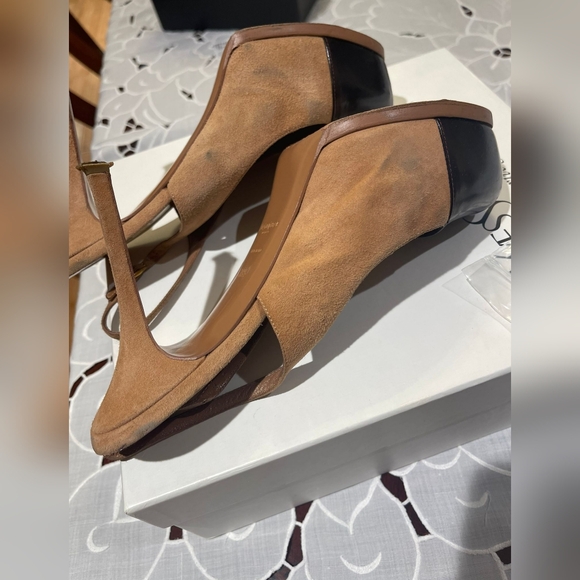 Saint Laurent, size 40 Brown leather and Camel suede - Picture 9 of 11